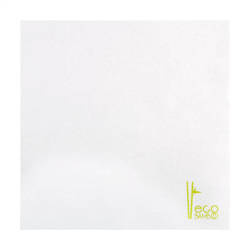 White bamboo napkins 40 x 40 cm 50 pcs.