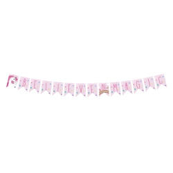 Baner urodzinowy papierowy "Unicorn ", 2 m, 1 szt.