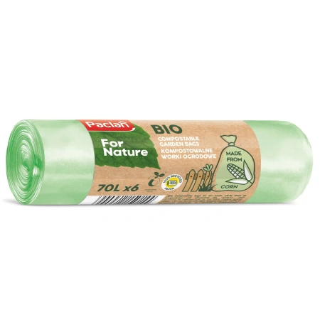 BIO garbage bags For Nature Paclan 80×70 cm 70 L 6 pcs.