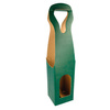 Green wine gift box 9 x 9 x 41 cm, 5 pcs.