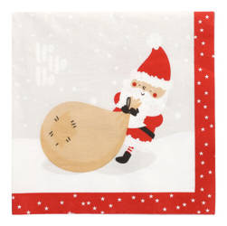 Santa Claus 3-layer napkins 1/4 40 x 40 cm 20 pcs.