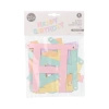 Paper garland "Happy Birthday", length 1,8 m, height 13,8 cm, 1 pcs.