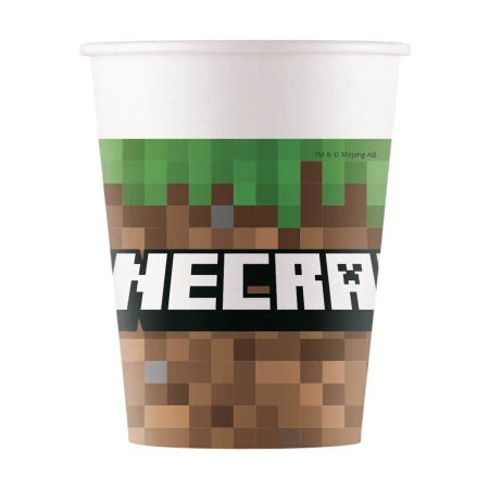 Kubek papierowy "Minecraft" 200 ml 8 szt.