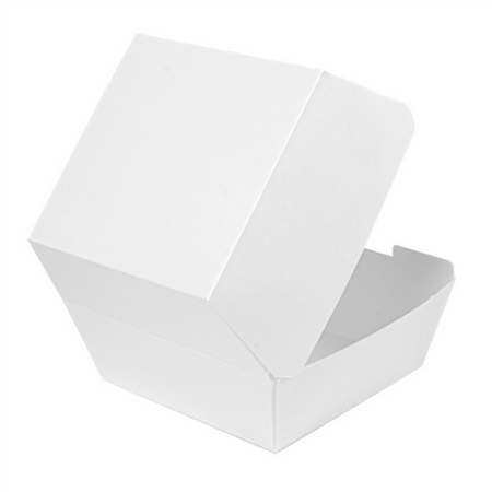 Thermal burger box White, size "L+", 14.4 x 13.6 x 9.2 cm 50 pcs.