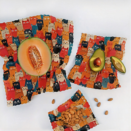 Woskowijki "Koty" Pack 1 x "S", 1 x "M", 1 x "L" 3 szt.