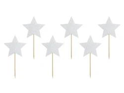 Cupcake Decorations "Stars", 11.5 cm, 6 pcs