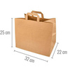 Torba papierowa z uchwytem 32 x 22 x 25 cm 250 szt.