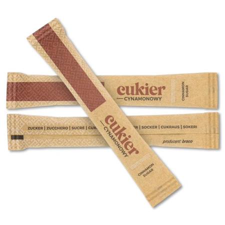 Cinnamon sugar sticks 4g, 500 pcs.