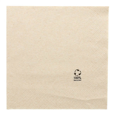 "Recycled" 2-ply napkins, paper pack 33 x 33 cm 100 pcs.