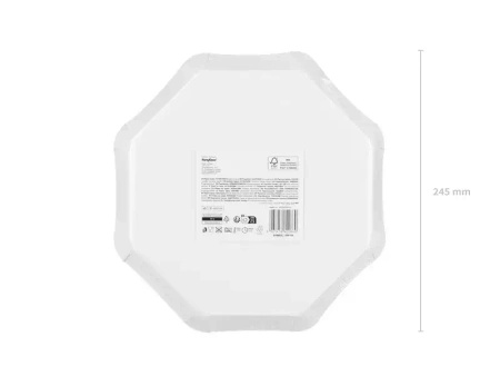 Paper Plates “Stripes”, 24.5 × 24.5 cm, 6 pcs.