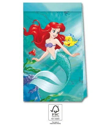 Paper bags “Ariel The Little Mermaid” 16 × 22 cm, 4 pcs