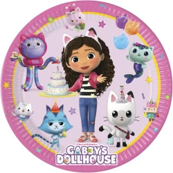 Paper plates "Gabby's Dollhouse", 20 cm, 8 pcs