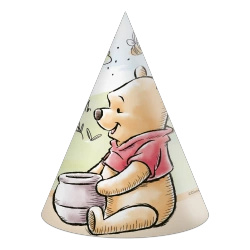 Paper Party Hats Winnie the Pooh, 6 pcs
