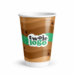 Double-wall paper cup, dispersion, 250 ml, dia. 80 mm, GLOSSY, FULL COLOR 2000 pcs