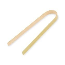 Bamboo snack tongs 10 cm 50 pcs.