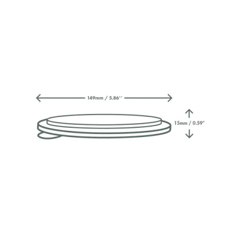 PLA lid for vegware salad bowl dia. 150 mm 50 pcs