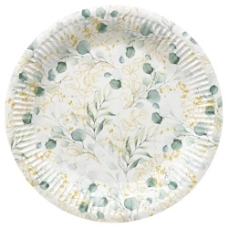 Round paper plate "Eucalyptus" ¶. 23 cm 8 pcs.