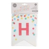 Paper garland "Happy Birthday", length 3,5 m, height 20 cm, 1 pcs.