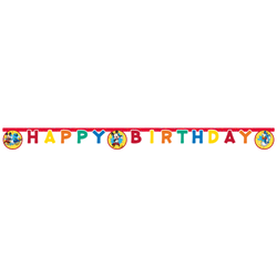 Paper birthday banner “Mickey Mouse” 2 m, 1 pc