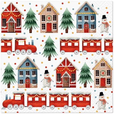 3-Ply Napkins "Cozy Christmas", 1/4, 33 x 33 cm 20 pcs