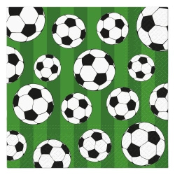 Serwetki 3-warstwowe "Soccer Ball", 1/4, 33 x 33 cm 20 szt.