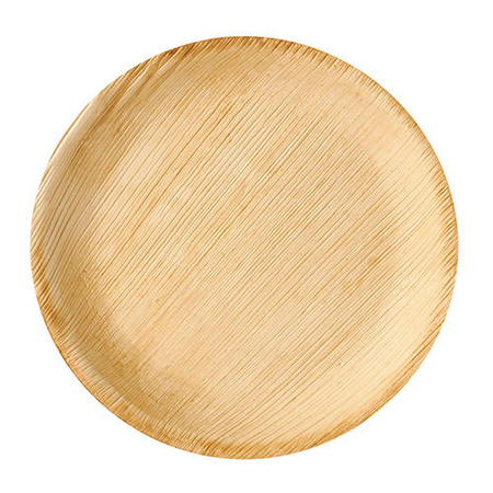Palm leaf plate round 23 x 2.5 cm 6 pcs.