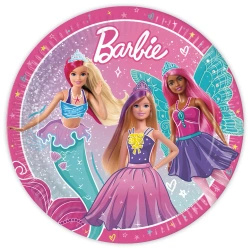 Paper plates "Barbie", 23 cm, 8 pcs