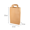 Paper bag with handle 22 x 10 x 36 cm 50 pcs.