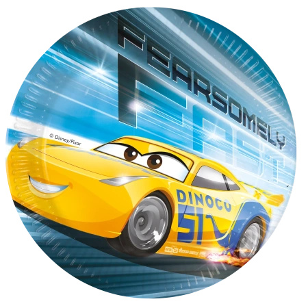Paper plates "Cars", 20 cm, 8 pcs