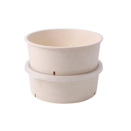 Happy Bowl reusable bowls cream 1000 ml 18.5 x 7 cm 60 pcs.