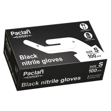 Black nitrile gloves Expert "S" 100 pcs.
