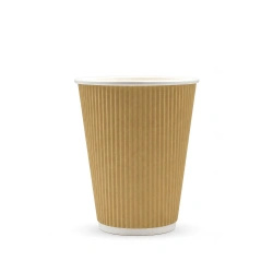 Brown corrugated paper cup, dispersion, 250 ml, ¶. 80 mm 25 pcs.