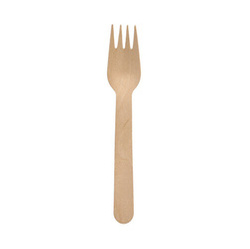 Waxed wood forks 16 cm 100 pcs.