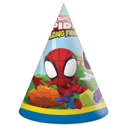 Czapeczki papierowe "Spidey" 6 szt.