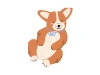 Paper Napkins "Corgi", 10 × 15 cm, 12 pcs