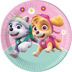 Paper plates "PAW Patrol Sky & Everest", 23 cm, 8 pcs