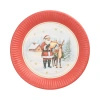 Talerz papierowy okrągły "Dear Santa" 23 cm 10 szt.