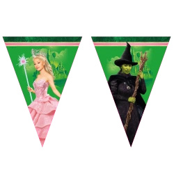 Girlanda flagi papierowe "Wicked" 2,3 m 1 szt.