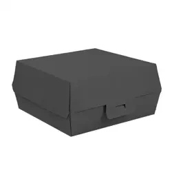 Thermal burger box black, size "L", 14.2 x 13.7 x 6.1 cm 50 pcs.