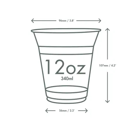 Kubek PLA Green Tree 350 ml śr. 96 mm 50 szt.