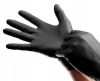 Nitrile powder-free diamond-textured black gloves in box, "M", 50 pcs