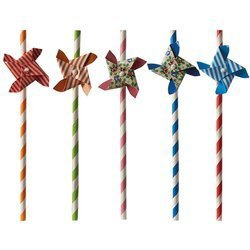 Paper straws "Windmill" 6/200 mm 50 pcs.