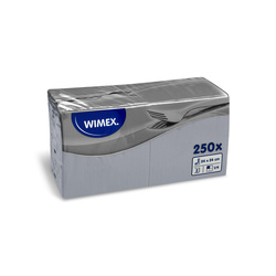 2-ply grey napkins 1/4 fold 24 x 24 cm, 250 pcs.
