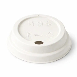 Lid made of sugar cane for cup diameter 90 mm 50 pcs.