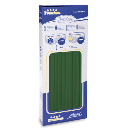 Falbana do stołu skirting Ciemnozielone papierowa Premium Airlaid 0,72 × 4 m, 1 szt.