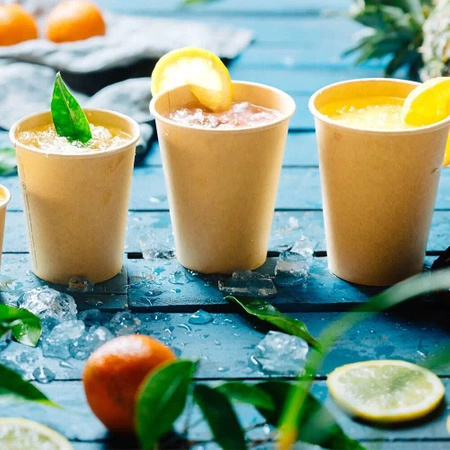 Paper cup kraft dispersion 250 ml, 80 mm dia, 50 pcs.