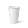 Kubek papierowy dwuściankowy biały, mat, dyspersja 350 ml, śr. 90 mm 25 szt.