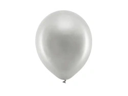 Latex Balloons, Silver, 23 cm, 100 pcs.