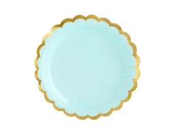 Paper Plates "Mint", 18 cm, 6 pcs
