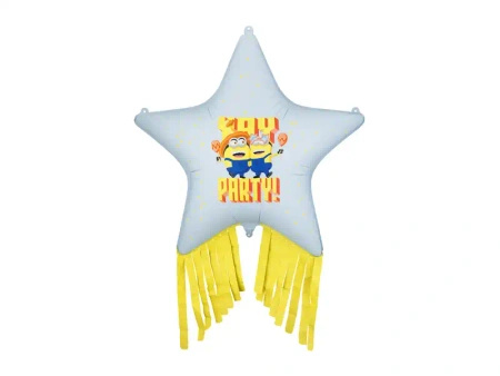 Foil Balloon "Minions Star", 72 × 72 cm, 1 pc